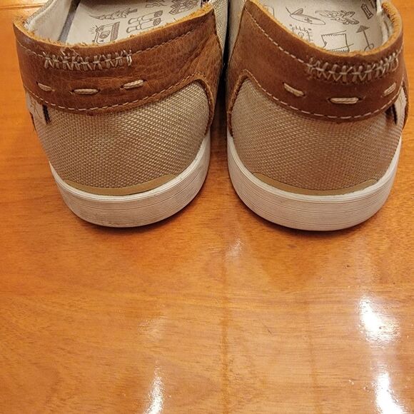 Chaco Ionia Loafer Canvas Leather Slip On Sand Tan size 7.5 - Picture 5 of 7